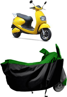 Amexride Two Wheeler Cover for Techo Electra(Emerge, Green)