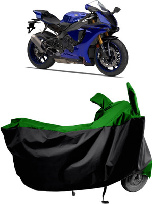 Amexride Two Wheeler Cover for Yamaha(YZF R1, Green)