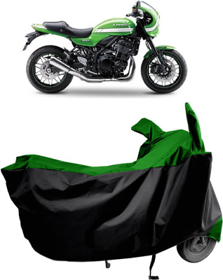 Amexride Two Wheeler Cover for Kawasaki(Z900 RS Cafe Racer, Green)