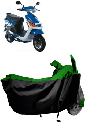 Amexride Two Wheeler Cover for Indus(Yo Style, Green)