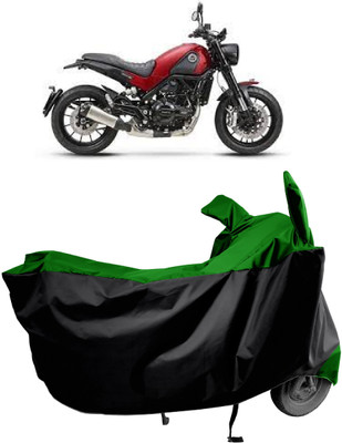 Amexride Two Wheeler Cover for Benelli(Leoncino, Green)