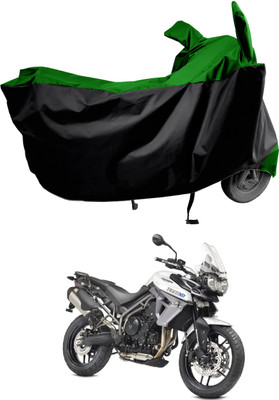 Amexride Two Wheeler Cover for Triumph(Tiger 800 XR, Green)