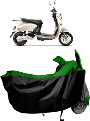 Amexride Two Wheeler Cover for Evolet(Polo BS6, Green)