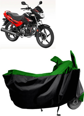 Amexride Two Wheeler Cover for Hero(Glamour Programmed FI BS6, Green)