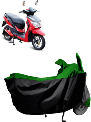 Amexride Two Wheeler Cover for Hero Electric(Electric Dash BS6, Green)