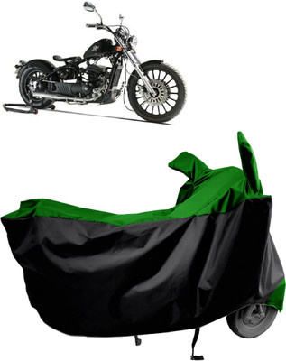Amexride Two Wheeler Cover for Royal Enfield(Bobber 350, Green)