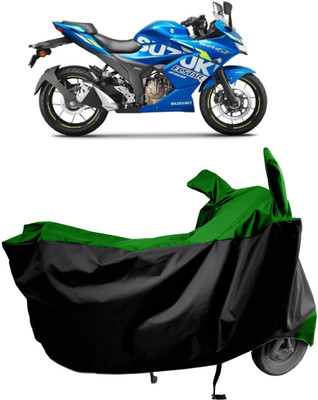 Amexride Two Wheeler Cover for Suzuki(Gixxer SF 250, Green)