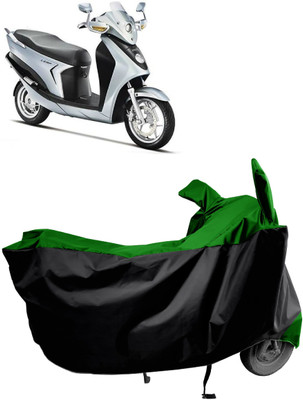 Amexride Two Wheeler Cover for Hero(Leap Hybrid SES BS6, Green)