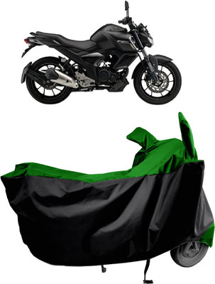 Amexride Two Wheeler Cover for Yamaha(FZS-FI V3 BS6 BS6, Green)