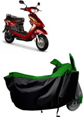Amexride Two Wheeler Cover for Indus(Yo Spark, Green)
