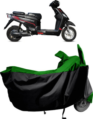 Amexride Two Wheeler Cover for Hero Electric(Electric NYX HS500 ER, Green)