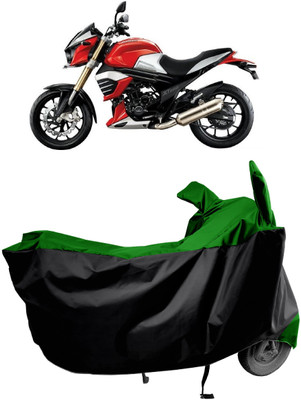 Amexride Two Wheeler Cover for Mahindra(MOJO XT 300, Green)