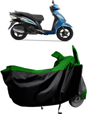 Amexride Two Wheeler Cover for TVS(Wego BS6, Green)