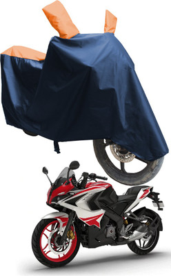 SS FOR YOUR SMART NEEDS Two Wheeler Cover for Bajaj(Pulsar 200 BS6, Blue, Orange)