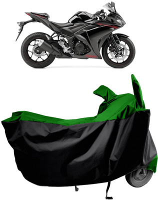Amexride Two Wheeler Cover for Yamaha(YZF R25, Green)
