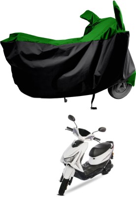 Amexride Two Wheeler Cover for Ampere(Reo Elite BS6, Green)