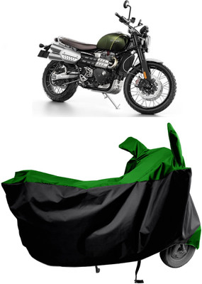 Amexride Two Wheeler Cover for Triumph(Scrambler 1200 BS6, Green)
