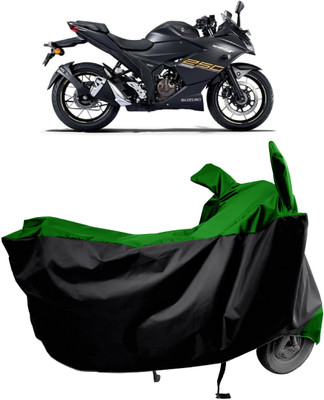 Amexride Two Wheeler Cover for Suzuki(Gixxer 250, Green)