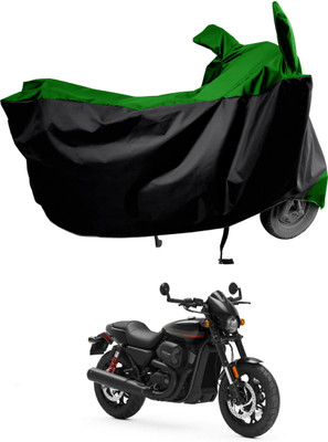 Amexride Two Wheeler Cover for Harley Davidson(Street Rod, Green)