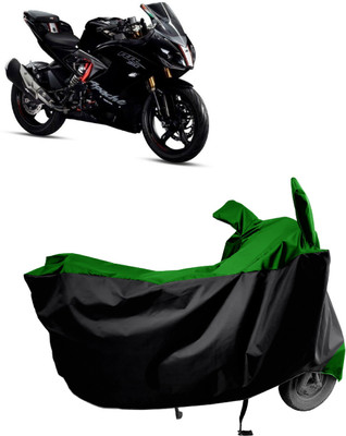 Amexride Two Wheeler Cover for TVS(Apache RTR 310 BS6, Green)