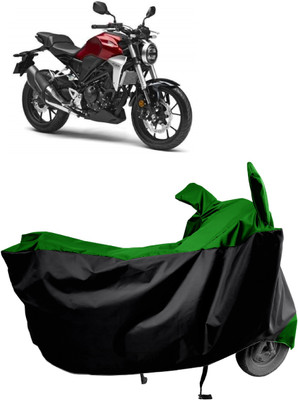 Amexride Two Wheeler Cover for Honda(CB300R, Green)