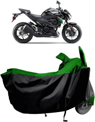 Amexride Two Wheeler Cover for Kawasaki(Z800, Green)