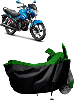 Amexride Two Wheeler Cover for Hero(Glamour i3s BS6, Green)