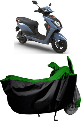Amexride Two Wheeler Cover for Indus(Yo, Green)