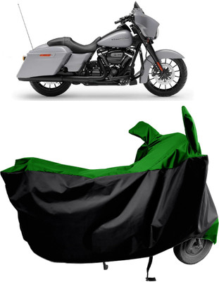 Amexride Two Wheeler Cover for Harley Davidson(Street Glide Special, Green)