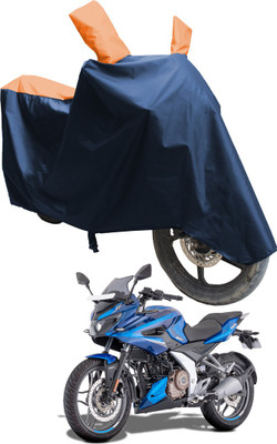 SS FOR YOUR SMART NEEDS Two Wheeler Cover for Bajaj(Pulsar 250 BS6, Blue, Orange)