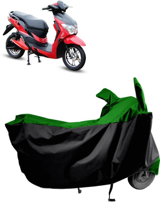 Amexride Two Wheeler Cover for Hero Electric(Electric Dash, Green)