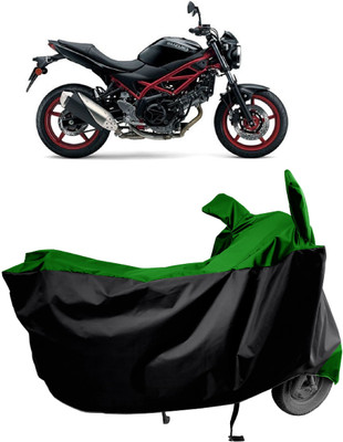 Amexride Two Wheeler Cover for Suzuki(SV650 BS6, Green)