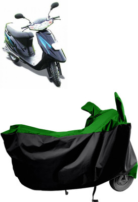 Amexride Two Wheeler Cover for TVS(Teenz, Green)
