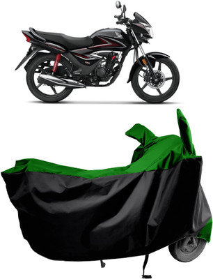 Amexride Two Wheeler Cover for Honda(CB Shine, Green)