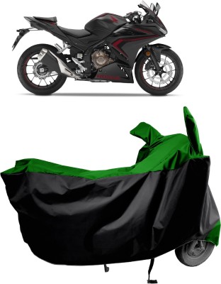 Amexride Two Wheeler Cover for Honda(CBR500R BS6, Green)