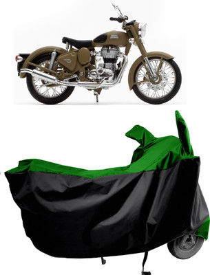 Amexride Two Wheeler Cover for Royal Enfield(Classic Desert Storm, Green)