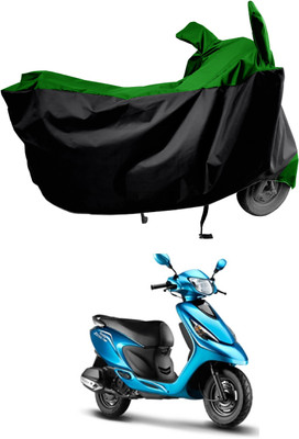 Amexride Two Wheeler Cover for TVS(Zest, Green)