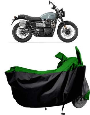 Amexride Two Wheeler Cover for Triumph(Street Scrambler, Green)