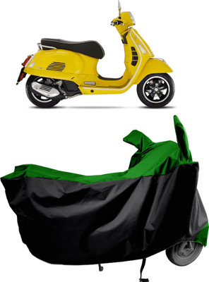 Amexride Two Wheeler Cover for Vespa(GTS Super 125 BS6, Green)