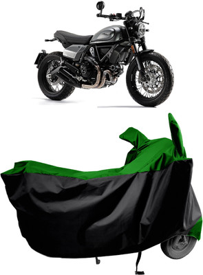 Amexride Two Wheeler Cover for Ducati(Scrambler, Green)