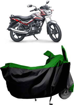 Amexride Two Wheeler Cover for TVS(Star City, Green, Black)