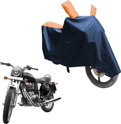 SS FOR YOUR SMART NEEDS Two Wheeler Cover for Royal Enfield(Electra, Blue, Orange)
