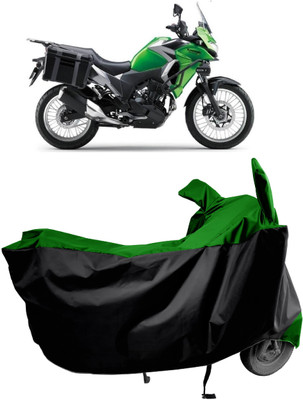 Amexride Two Wheeler Cover for Kawasaki(Versys X 300 BS6, Green)