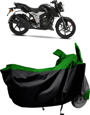 Amexride Two Wheeler Cover for TVS(Apache RTR 160 4V, Green)