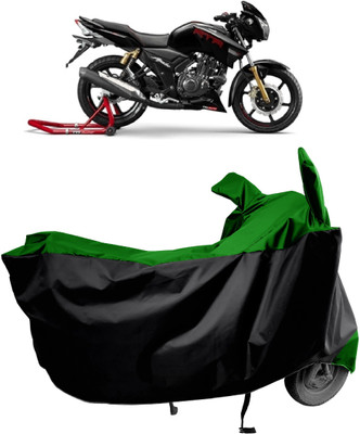Amexride Two Wheeler Cover for TVS(Apache RTR 180, Green)