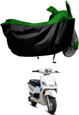 Amexride Two Wheeler Cover for Hero Electric(Electric NYX HS500 ER BS6, Green)