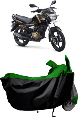 Amexride Two Wheeler Cover for TVS(Victor Premium BS6, Green)