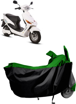 Amexride Two Wheeler Cover for Hero Electric(Electric Cruz BS6, Green)