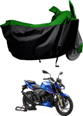 Amexride Two Wheeler Cover for TVS(Apache RTR 200, Green)