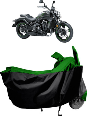 Amexride Two Wheeler Cover for Kawasaki(Vulcan S, Green)